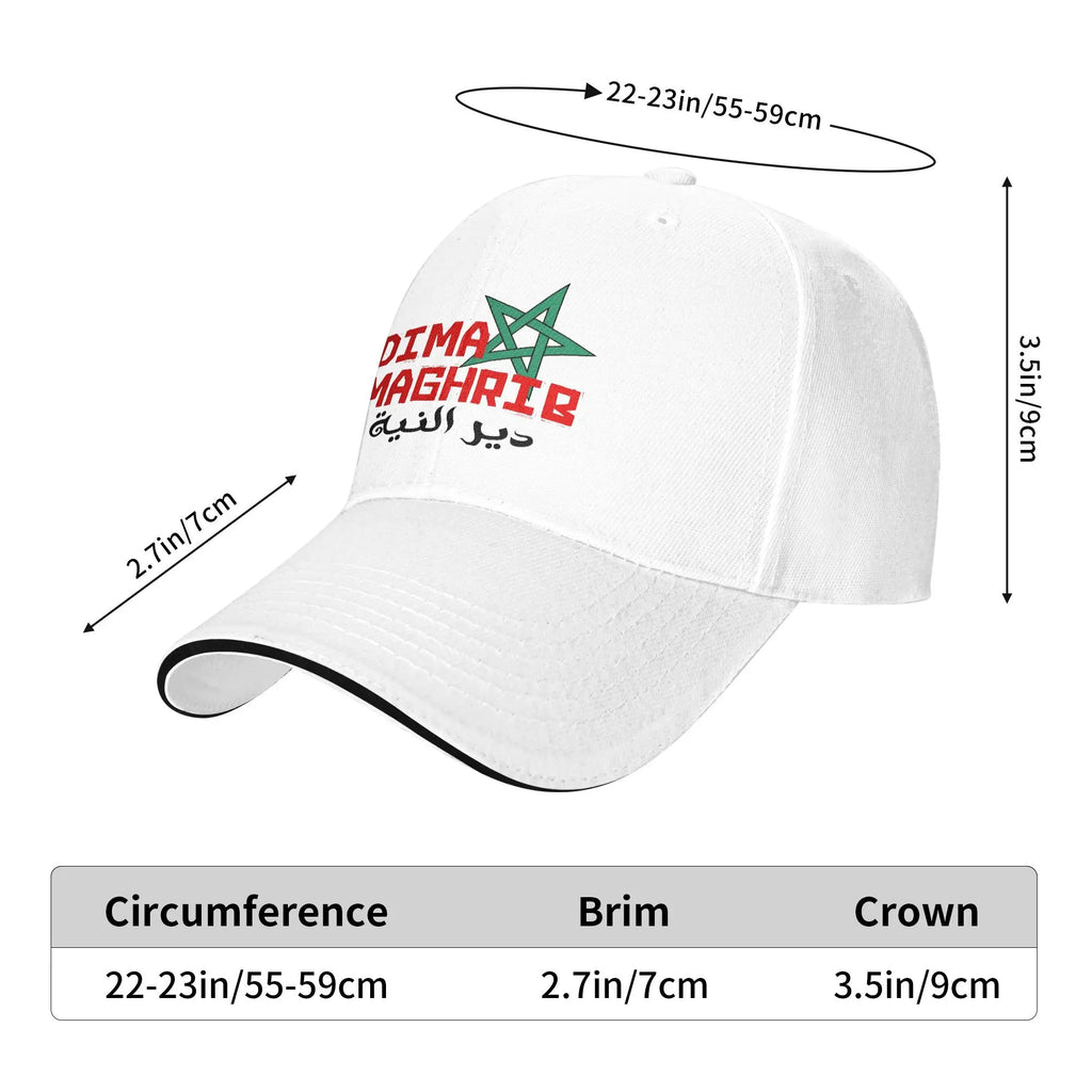 Casquette Supporter Maroc 2026 🇲🇦 – 8 Coloris | Unisexe Taille Unique