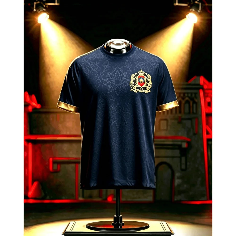 T-shirt Supporter Maroc 2026 🇲🇦 – Rouge, Noir & Bleu Marine | Homme & Femme