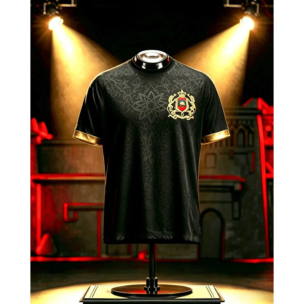 T-shirt Supporter Maroc 2026 🇲🇦 – Rouge, Noir & Bleu Marine | Homme & Femme