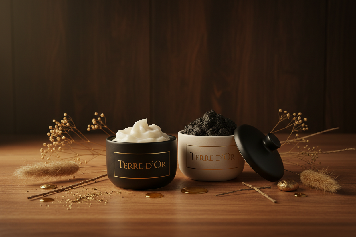 Duo Soin Terre d'Or - Savon Noir et Beurre de Karité